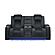 U8000 Black Power Console Reclining Loveseat/ Power Reclining Sofa w/Power Headrest by Global Furniture