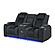 U8000 Black Power Console Reclining Loveseat/ Power Reclining Sofa w/Power Headrest by Global Furniture