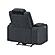 U8000 Black Power Recliner w/ Power Headrest & LED Light by Global Furniture