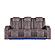 U8000 Brown Power Console Reclining Loveseat/ Power Reclining Sofa/ Power Recliner w/Power Headrest by Global Furniture