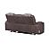 U8000 Brown Power Reclining Loveseat w/Console, Power Headrest, LED Light, & Bluetooth Speaker by Global Furniture