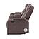 U8000 Brown Power Reclining Loveseat w/Console, Power Headrest, LED Light, & Bluetooth Speaker by Global Furniture