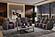U8000 Brown Power Reclining Loveseat w/Console, Power Headrest, LED Light, & Bluetooth Speaker by Global Furniture