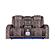U8000 Brown Power Reclining Loveseat w/Console, Power Headrest, LED Light, & Bluetooth Speaker by Global Furniture