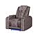 U8000 Brown Power Recliner w/Power Headrest & LED Light by Global Furniture