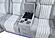 U8000 Grey Dual Power Sectional w/2 Recliners, Speaker & LED by Global Furniture