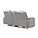 U8000 Grey Power Reclining Loveseat w/Console, Power Headrest, LED Light & Bluetooth Speaker by Global Furniture