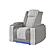 U8000 Grey Power Recliner w/ Power Headrest & LED Light by Global Furniture