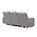U8000 Grey Power Reclining Sofa w/Power Headrest, Dropdown Table w/Wood Trim & Reading Light & LED Light by Global Furniture