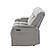 U8000 Grey Power Reclining Sofa w/Power Headrest, Dropdown Table w/Wood Trim & Reading Light & LED Light by Global Furniture