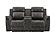 U8517 Grey Reclining Sofa/Console Reclining Loveseat/Glider Recliner by Global Furniture