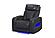 U8611 Blanche Charcoal Power Recliner w/Power Headrest & LED by Global Furniture