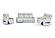 U8611 Blanche Silver P2 Power Reclining Sofa w/Power Headrest & Power Console Reclining Loveseat w/Power Headrest, LED & Speaker