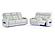 U8611 Blanche Silver Power Reclining Sofa w/Power Headrest & LED by Global Furniture