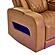 U8611 Camel Sectional w/Power Headrest, Continuous LED & Speaker by Global Furniture