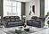 U8879 Blanche Charcoal Power Console Reclining Loveseat w/LED, Global Surround System & Audio Subwoofer by Global Furniture