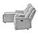 U8879 Grey 1 Power Pushback Sectional w/Multi Color LED & Global Surround Sound Speakers by Global Furniture