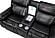 U8880 Black Leather Power Console Reclining Loveseat w/Cooler by Global Furniture