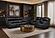 U8880 Black Leather Power Console Reclining Loveseat w/Cooler by Global Furniture