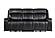 U8880 Black Leather Power Reclining Sofa by Global Furniture