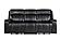 U8881 Black Leather Power Reclining Sofa w/Immerse Sound by Global Furniture