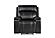 U8881/U8880 Black Leather Power Reclining Sofa & Power Console Reclining Loveseat/Power Recliner by Global Furniture