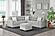 U9401 Nickel Sofa Bed Sectional w/3 Pillows & Ottoman by Global Furniture