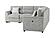 U9401 Nickel Sofa Bed Sectional w/3 Pillows by Global Furniture