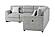 U9401 Nickel Sofa Bed Sectional w/3 Pillows by Global Furniture