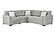 U9401 Nickel Sofa Bed Sectional w/3 Pillows by Global Furniture