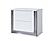 Ylime Smooth White Nightstand w/LED & USB by Global Furniture