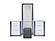 Ylime-Smooth White King Bed Group Fully Slatted w/Vanity Set by Global Furniture
