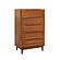 Currant Five Drawer High Chest - Amber by Greenington