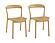 Hanna Dining Chair Bamboo Seat - Wheat (Set of 2) by Greenington