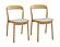 Hanna Dining Chair Leather Seat - Wheat (Set of 2) by Greenington