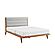 Mercury Upholstered Platform Bed - Amber by Greenington