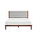 Mercury Upholstered Platform Bed - Amber by Greenington