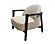 Skylar Arm Chair - Pearl Fabric by Greenington