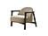 Skylar Arm Chair - Pearl Fabric by Greenington