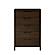 Weston Five Drawer Chest - Black Walnut by Greenington