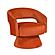 Lavon Swivel Chair - Orange by Homelegance