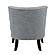 Melrose Accent Chair - Dark Gray by Homelegance