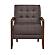 Crafton Accent Chair - Dark Brown by Homelegance