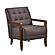 Crafton Accent Chair - Dark Brown by Homelegance