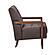 Crafton Accent Chair - Dark Brown by Homelegance