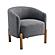 Borger Accent Chair - Gray by Homelegance