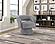 Upton Swivel Chair - Dark Gray by Homelegance