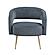 Roslyn Accent Chair - Dark Gray by Homelegance
