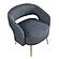 Roslyn Accent Chair - Dark Gray by Homelegance