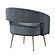 Roslyn Accent Chair - Dark Gray by Homelegance